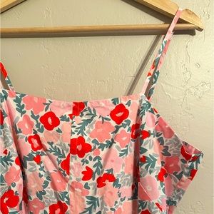 NWOT Free Assembly Floral Tie-Back Midi Dress, Size L